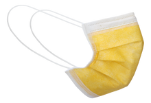 Lataa kuva Galleria-katseluun, Kirurginen kasvomaski Type IIR Keltainen pelkkä maski